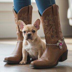 Women Silver Metal Chain Boots Bracelet Shoe Cross Charm Religious Accessory SET